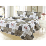 Gray & Silver Quilt & Coverlet Comforters & Sets You'll Love Eddie Bauer Fairview 5 Piece Quilt set Duvet Covers
